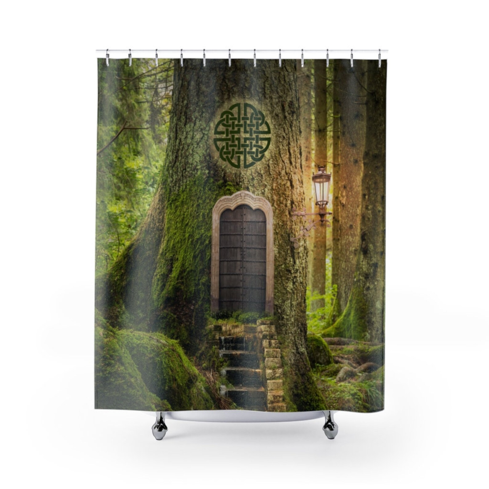 Enchanted Forest Shower Curtains Dwarf / Elves House Celtic Etsy