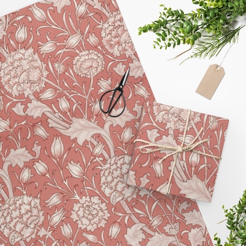 Vintage Style Wrapping Paper William Morris Wrapping Paper Etsy