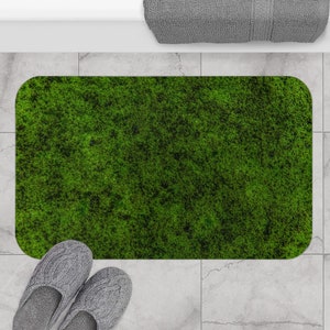 Dark Green Moss Bath Mat