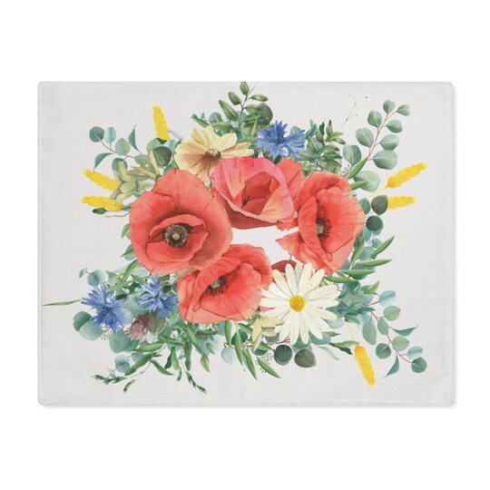 Cotton Cottagecore Flowers Placemat