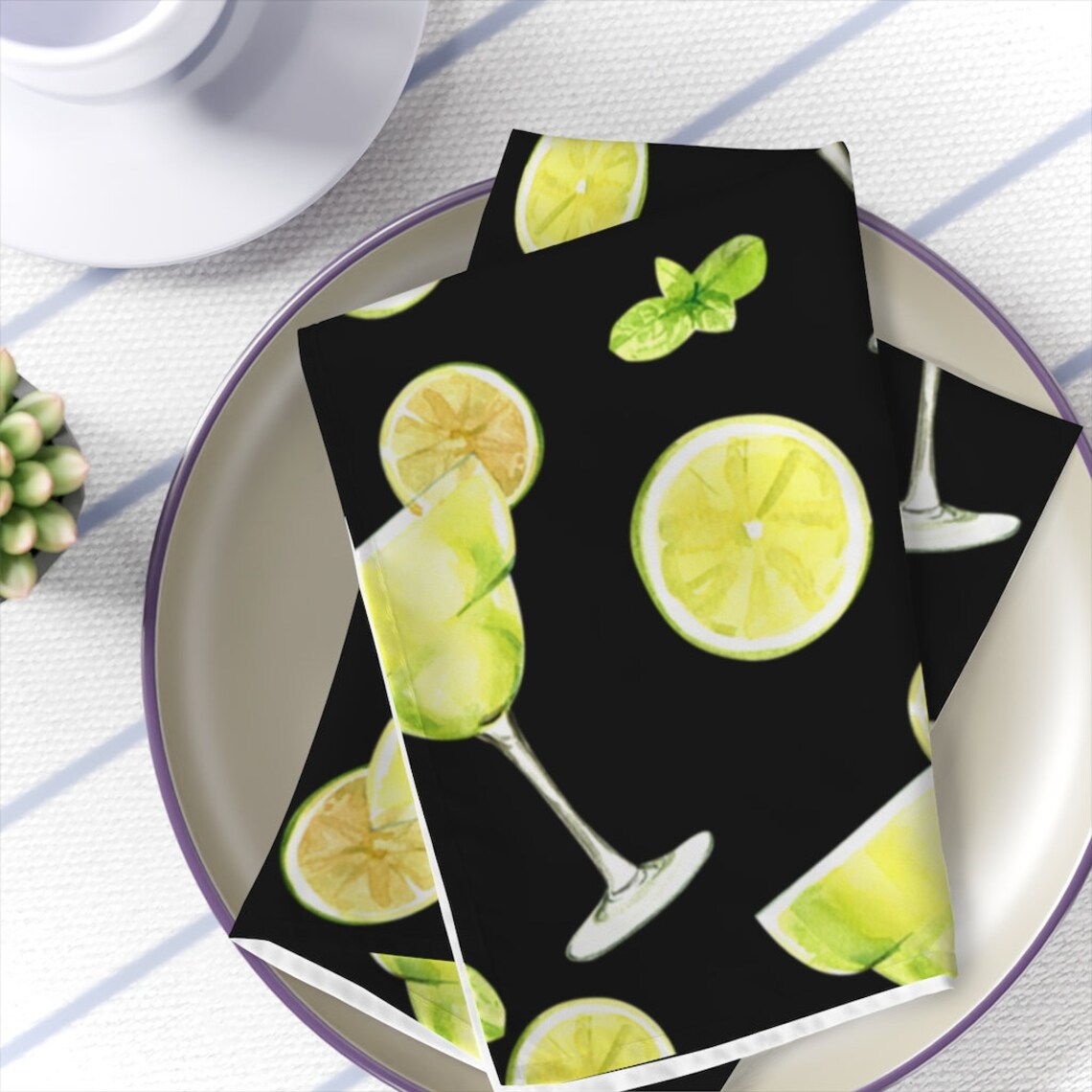 Margarita Cocktail Napkins Cocktail Party Decoration Etsy