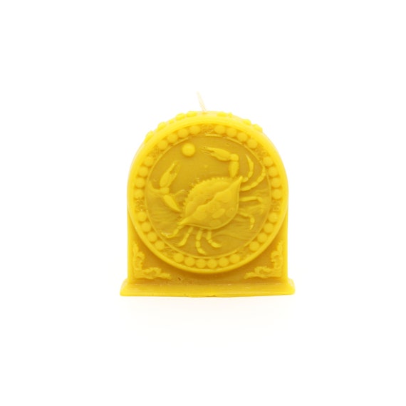 Handmade Cancer Zodiac Candle, Astrological Birthday Gift