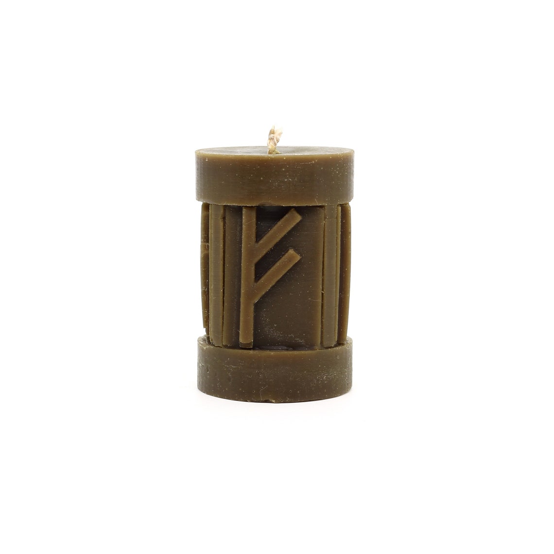 Fehu Rune Pillar Candle Northern Runes Scandinavian Art Statue Unique ...