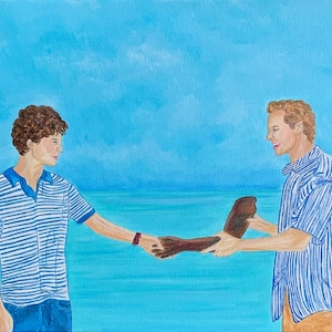 Call Me By Your Name Original Painting &#39;Handshake&#39;