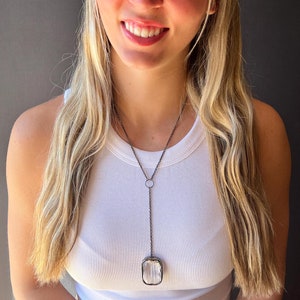Lariat Necklace, Statement Necklace, Sterling Silver Lariat, Lariat Silver, Statement Necklace, Silver Lariat Necklace, Gift For Her