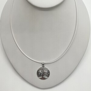 Family Tree Necklace, Tree of Life Jewelry, Solid Sterling