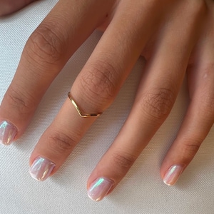 Gold Chevron Ring, Gold Ring, V Shaped Ring, Rings For Women, Rings, Gold Rings For Women, V Ring, V Ring Gold, Gift For Her