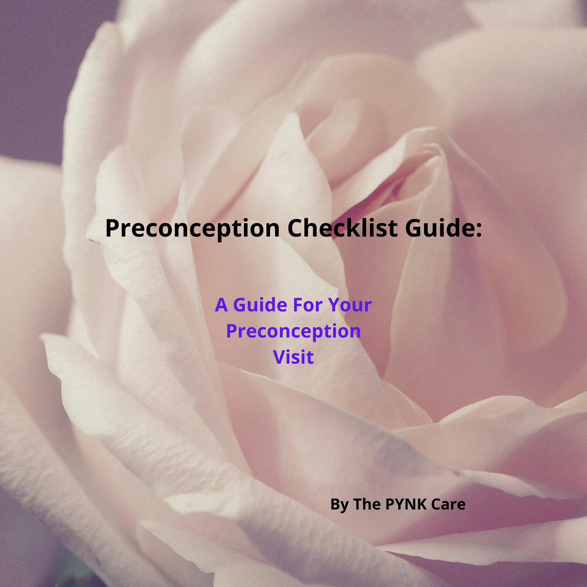 Preconception Checklist. Printable or Downloadable. | Etsy