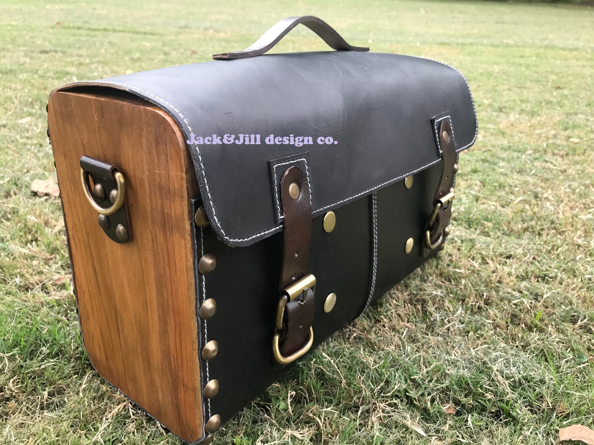 Leather Camera Bag with wood Handmade wood bag Leather bags Etsy