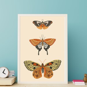Boho Printable Butterfly Wall Art Instant Digital Download Bohemian Art ...