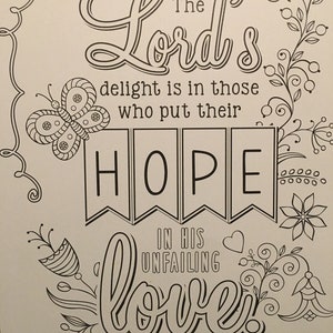 Christian Printable Coloring Pages Instant Download Big Print ...