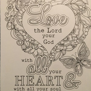 Christian Printable Coloring Pages Instant Download Big Print ...