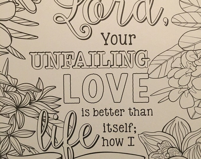 Christian Printable Coloring Pages Instant Download Big Print - Etsy