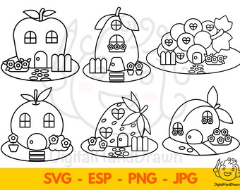 Download Fairy House Silhouette Etsy
