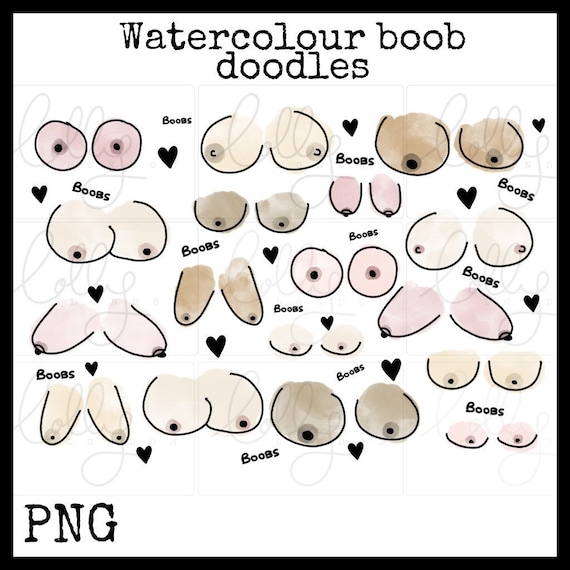 Water Colour Boobs Png -  Canada