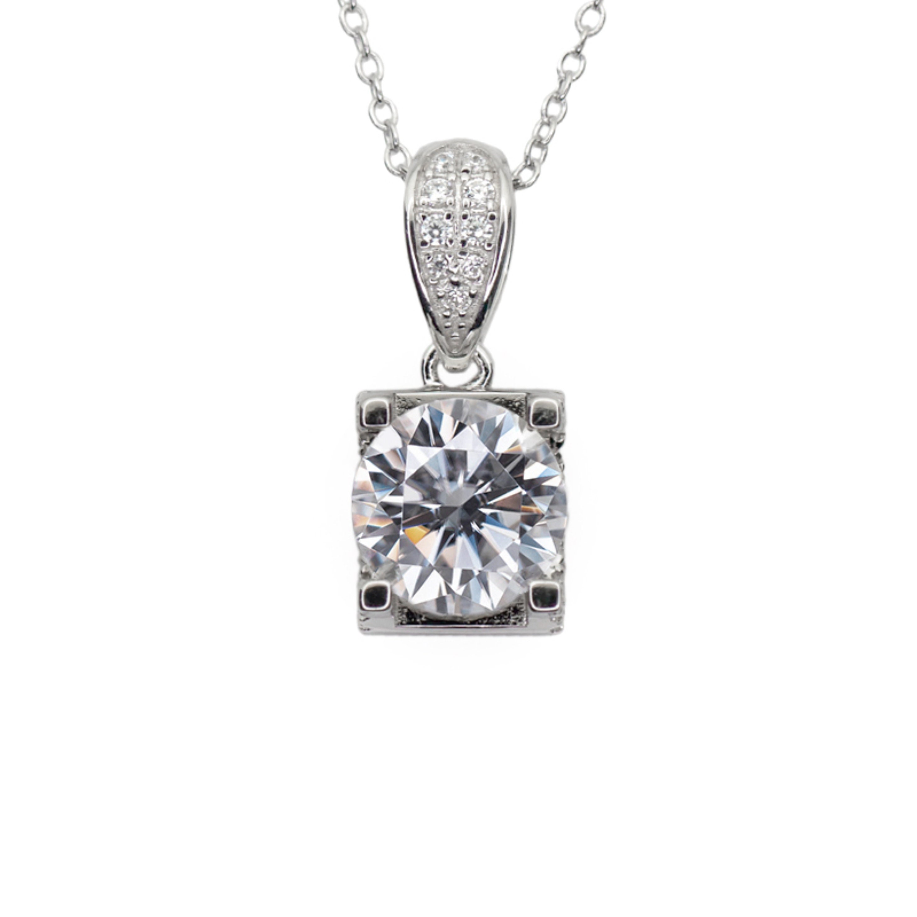 Harlembling Hundeetikett-Anhänger Mit 3,4ct Moissanit - Vergoldet/versilbert, 925 Sterlingsilber, Italienische Herstellung