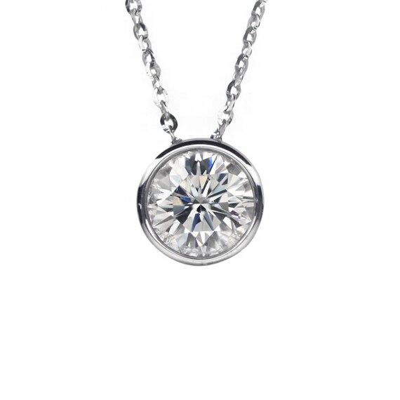 Platinum necklace with shop diamond pendant