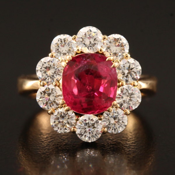 Bague de fiançailles art déco en rubis ovale, bague de mariage en rubis victorien, bague en rubis en or 18 carats, bague de promesse en rubis naturel véritable, cadeau d'anniversaire