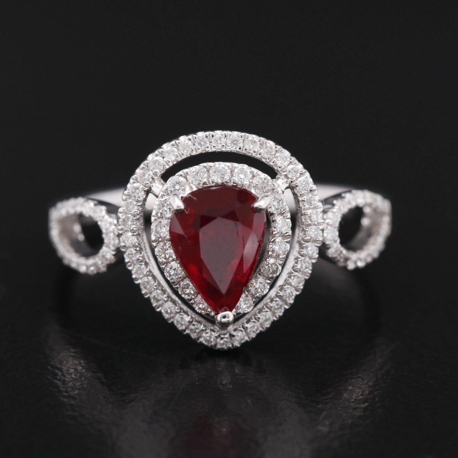 Antique Ruby Engagement Ring 14K Gold Ruby Wedding Ring Art - Etsy UK