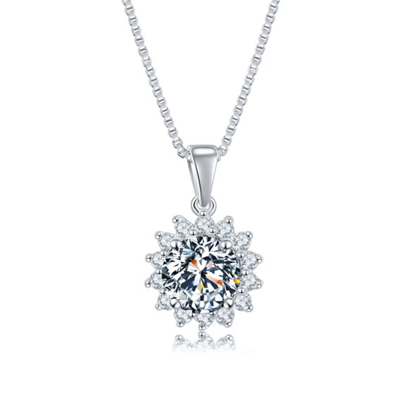 Dainty platinum necklace deals