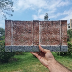 Diorama mural à l'échelle 1:24 | Photographie miniature | Base de diorama pour figurines articulées | diorama abandonné | miniature réaliste
