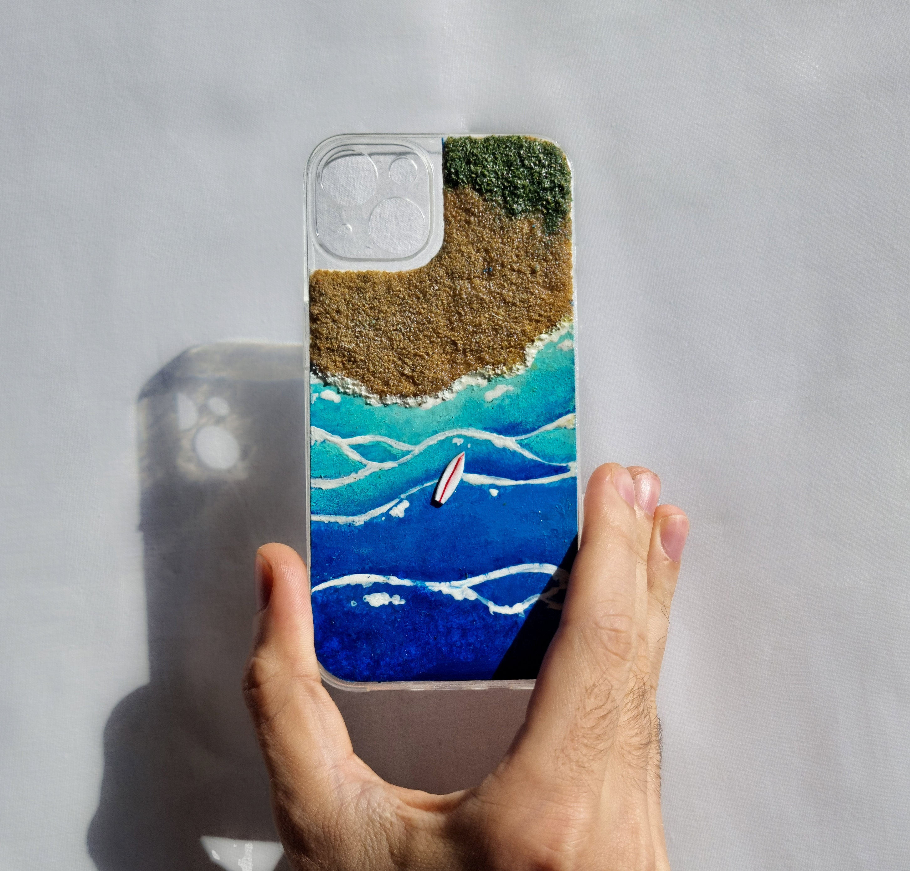 Handmade Sea Diorama Phone Case: Beach iPhone & Android Cover - Etsy