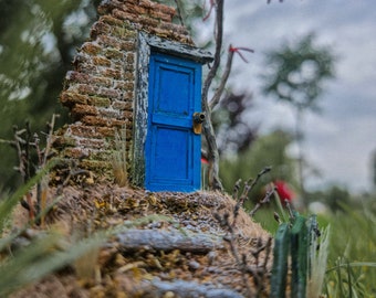 Miniature Abandoned Door Diorama: Mystery House Art