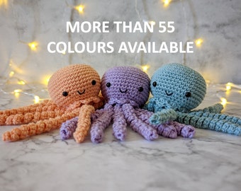 Crochet Octopus/Crochet Jellyfish/Preemie & Newborn/Octopus Toy/Stuffed Toy/Amigurumi/Crochet Animal/Nursery Gift/Baby Shower/Baby Gift