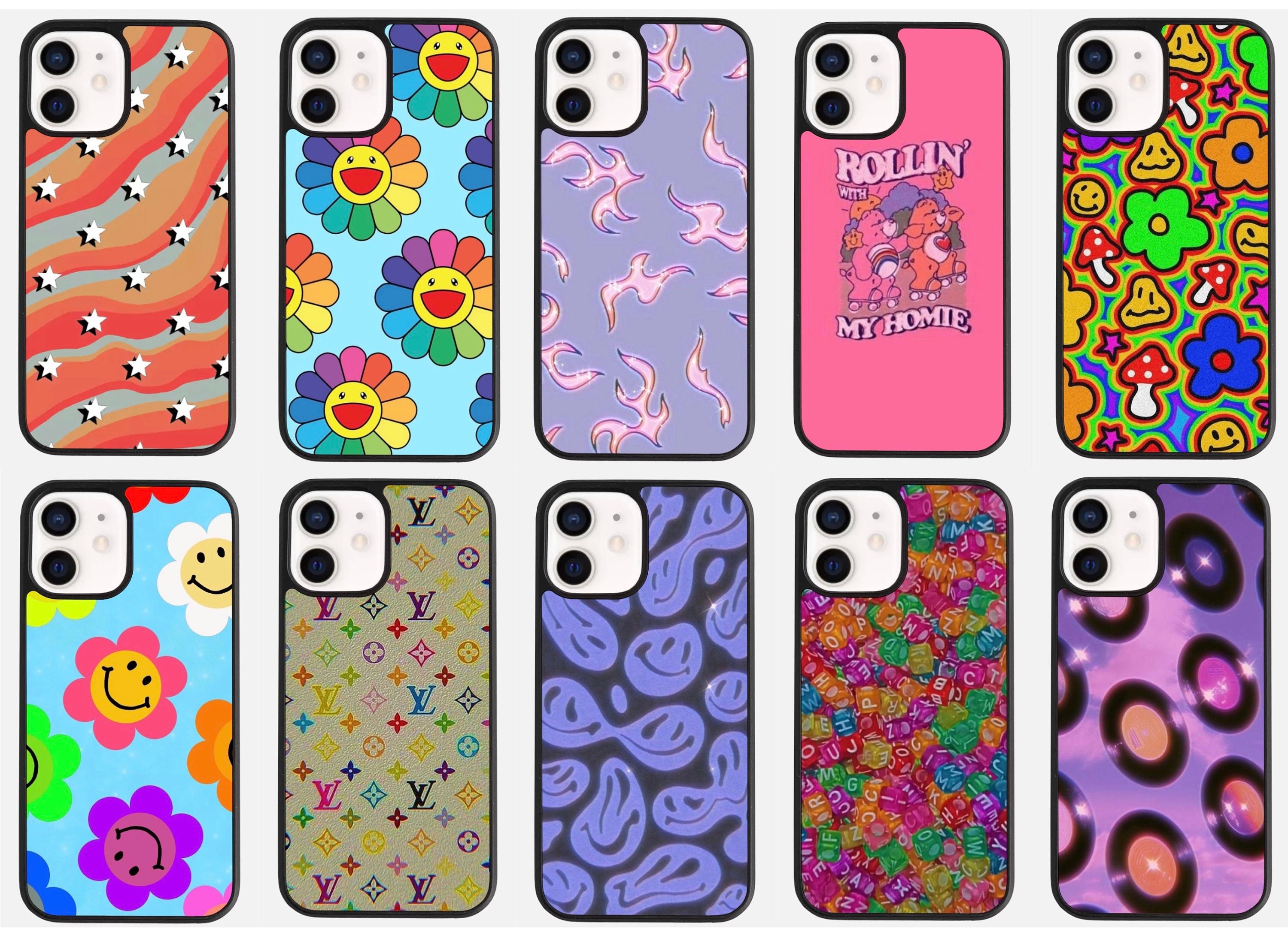 Indie iPhone cases, 10 aesthetic patterns with unique style and color