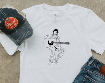 Jim Croce T-Shirt: Folk Singer Songwriter, Minimalist Design