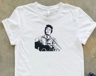 Bob Dylan T-Shirt: Minimalist Folk Singer Tee