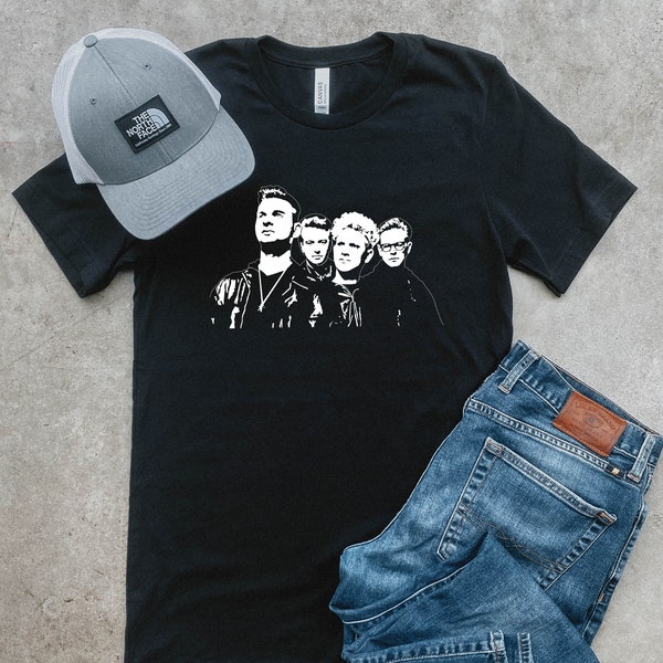 Depeche Mode T-Shirt / Soft / Simple / Minimalist T-shirt / 80’s Band / 80’s Music / 80's T-Shirt / Unique / High Quality / New Wave / Retro