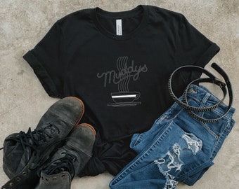 Muddy's Coffee Shop T-Shirt: Minimalist Denver Nostalgia Tee