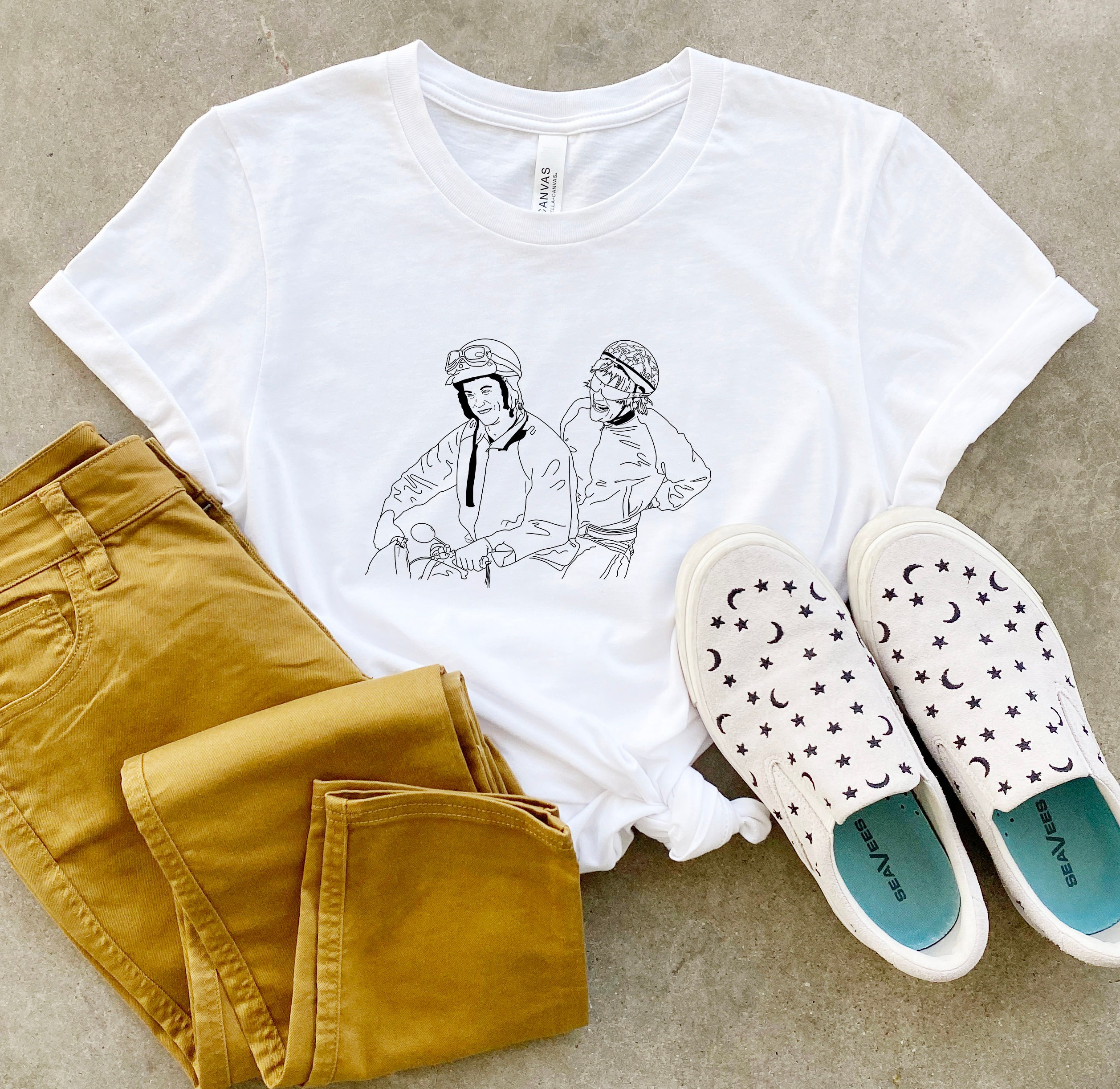 Dumb & Dumber T-Shirt /Jim Carrey /Jeff Daniels / 90's Movie / Funny T-shirt / Minimalist T-shirt / Soft / Simple/ Movie Lover Gift