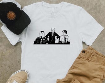 Airplane! T-Shirt: Leslie Nielsen / Jim Abrahams / 80's Movie / Funny / Minimalist Movie Lover Gift