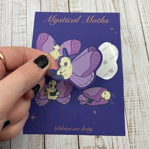 Mystical Moths sticker sheet