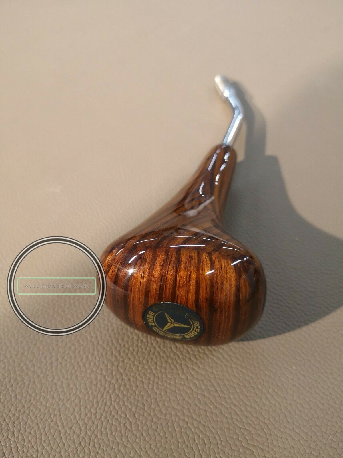 GEAR SHIFT KNOB ZEBRANO GOLD GOLDEN AUTOMATIC FOR MERCEDES W124