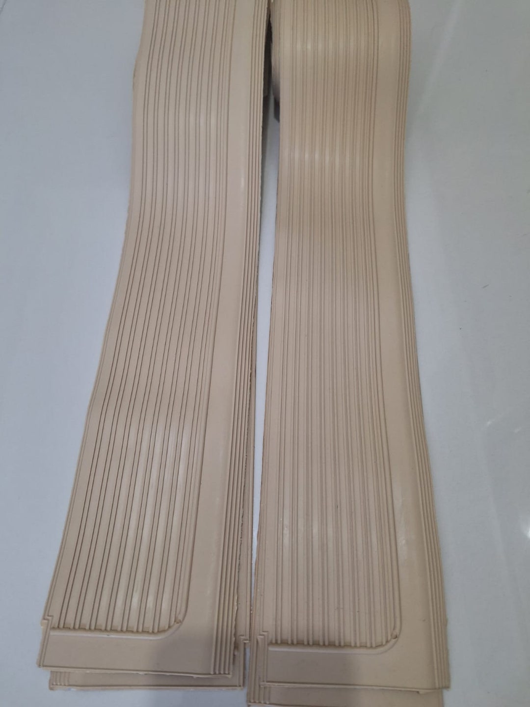 Mercedes-Benz R107 SL/SLC Pair Rubber Door Sill Covers – Black, OEM-Style, New