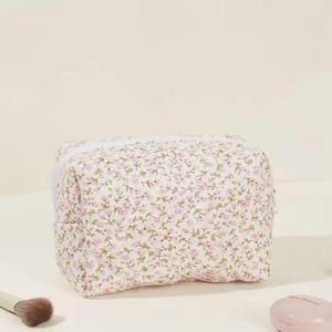Liberty Kosmetiktasche, geblümte Baumwolltasche, Aufbewahrungstasche, Kosmetiktasche, Liberty, gesteppte Tasche
