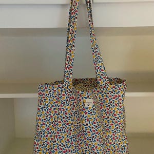 Liberty summer tote bag Liberty tote bag Floral tote bag Handmade flower bag - Vintage bag Bolso Vintage floral bag Large Liberty bag