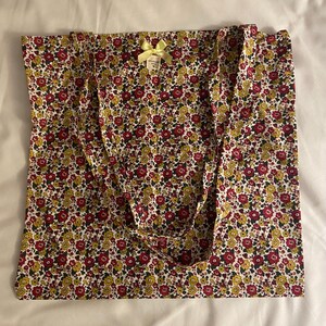 Liberty-Einkaufstasche Liberty of London-Einkaufstasche Blumen-Einkaufstasche – elegante Blumen-Einkaufstasche/große Stofftasche