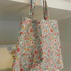 Liberty-Einkaufstasche Liberty of London-Einkaufstasche Blumen-Einkaufstasche – elegante Blumen-Einkaufstasche/große Stofftasche