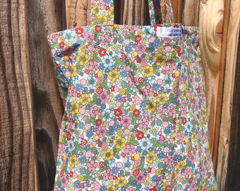 Liberty summer tote bag Liberty tote bag Floral tote bag Handmade flower bag - Vintage bag Bolso Vintage floral bag Large Liberty bag