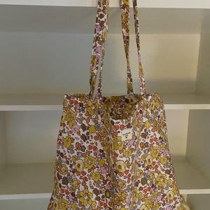Tote Bag Liberty Sommer Totebag Liberty Floral Tote Bag Blume handgemachte Tasche - Vintage Bolso Tasche Vintage Floral Tasche große Liberty Bag