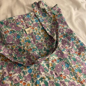 Liberty summer tote bag Liberty tote bag Floral tote bag Handmade flower bag - Vintage bag Bolso Vintage floral bag Large Liberty bag