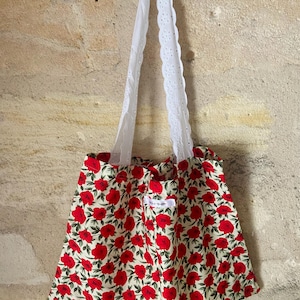 Liberty summer tote bag Liberty tote bag Floral tote bag Handmade flower bag - Vintage bag Bolso Vintage floral bag Large Liberty bag