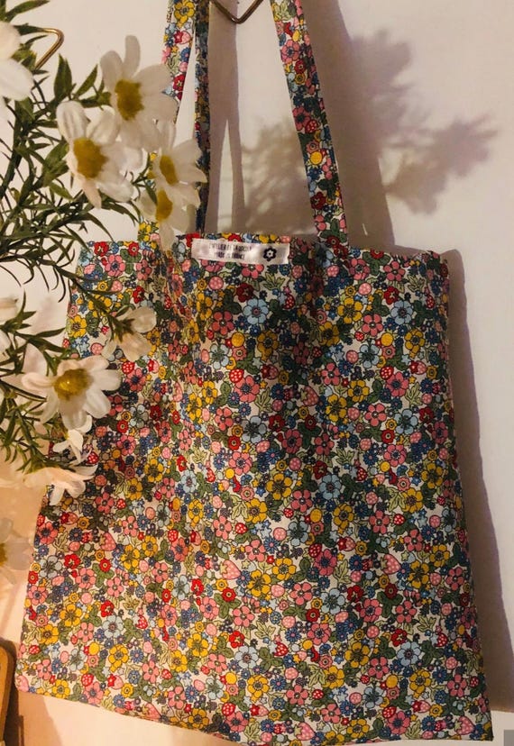 Liberty Summer Tote Bag Liberty Tote Bag Floral Tote Bag Handmade