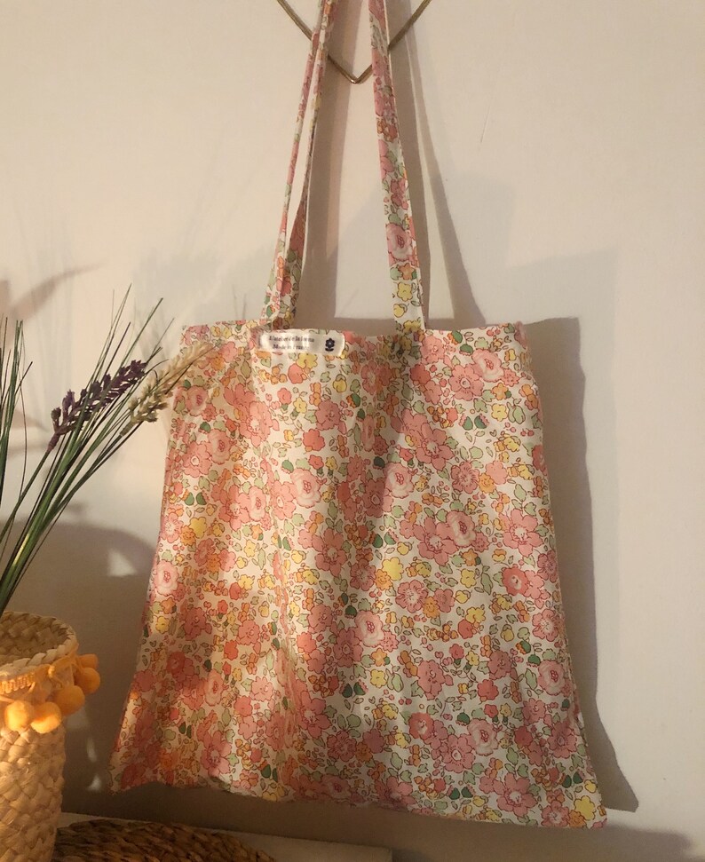 Tote Bag Liberty Flower Flower Tote Bag Flower Tote Bag Handbag Purse