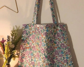 Liberty-Einkaufstasche - Liberty-Tasche - Liberty-Handtasche - Liberty of London-Einkaufstasche - handgemachte Blumentasche Vintage-Tasche Boho-Tasche Strandtasche