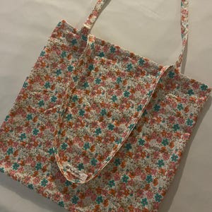 Liberty summer tote bag Liberty tote bag Floral tote bag Handmade flower bag - Vintage bag Bolso Vintage floral bag Large Liberty bag